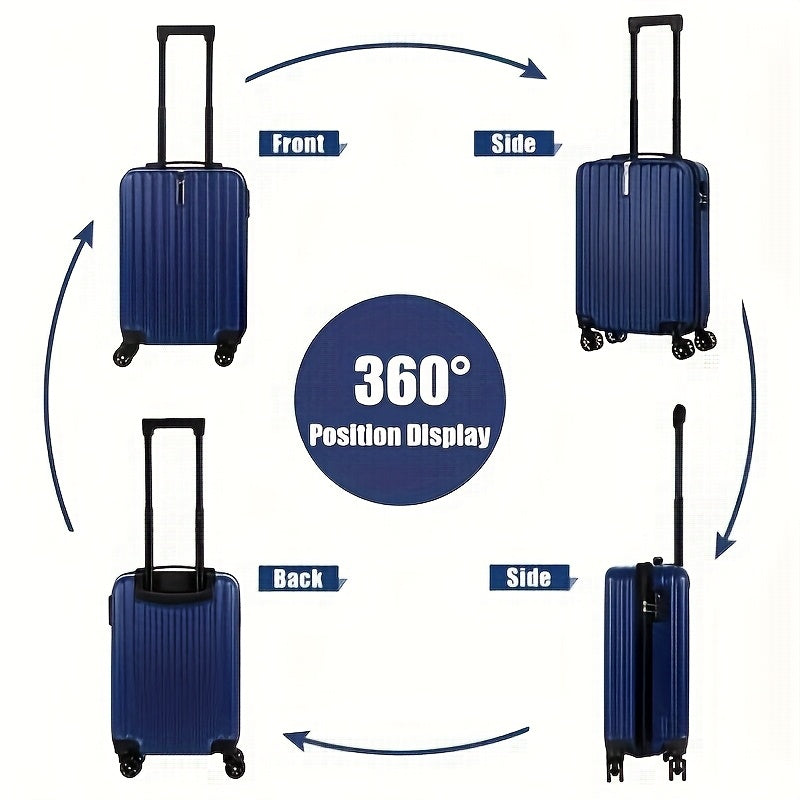 2-Piece Spinner Luggage Set – Carry-On & Crossbody Handbag