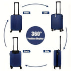 2-Piece Spinner Luggage Set – Carry-On & Crossbody Handbag