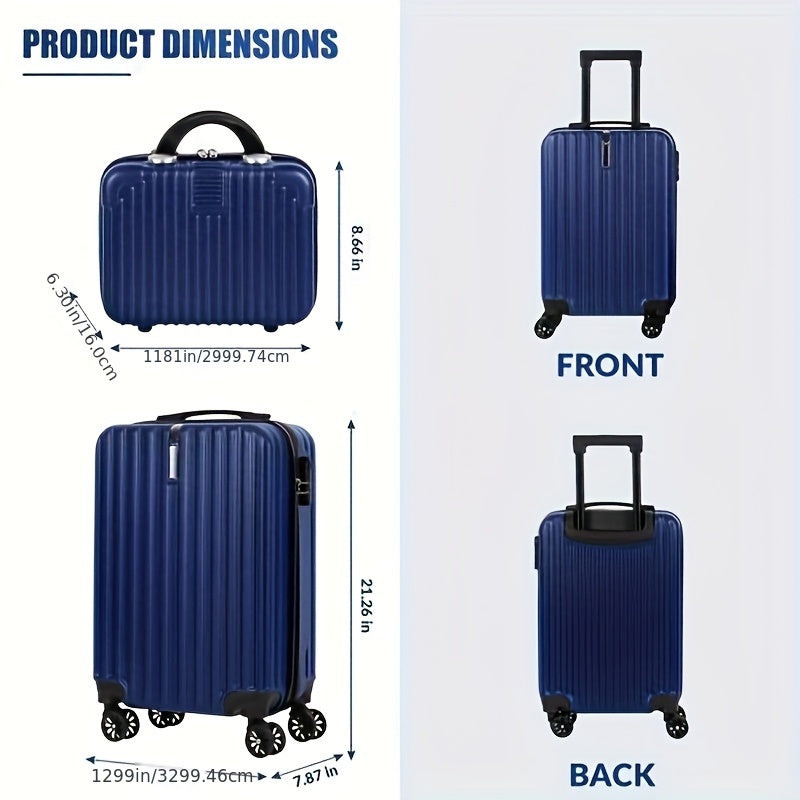 2-Piece Spinner Luggage Set – Carry-On & Crossbody Handbag