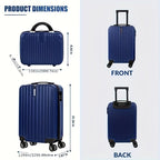 2-Piece Spinner Luggage Set – Carry-On & Crossbody Handbag