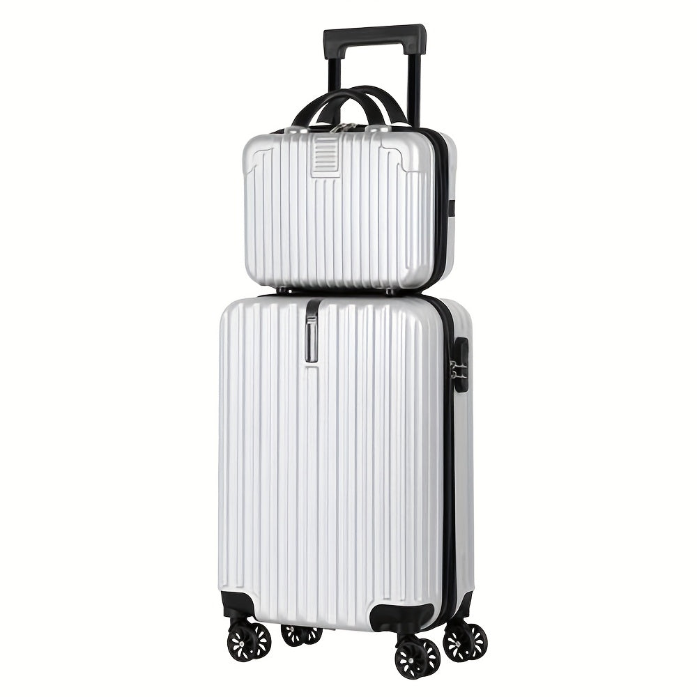 2-Piece Spinner Luggage Set – Carry-On & Crossbody Handbag