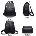 NNEOBA Vintage Soft Leather Women's Backpacks