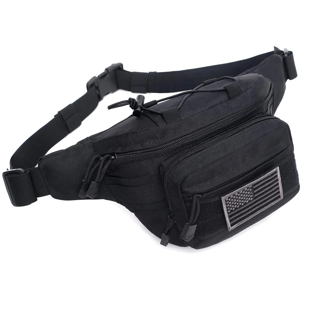 Outdoor Tactical Waist Bag 600D Nylon Oxford Outdoor EDC Fanny Pack Utility Waist Pouch Outdoor Bumbag Hunting Camping Hip Bags