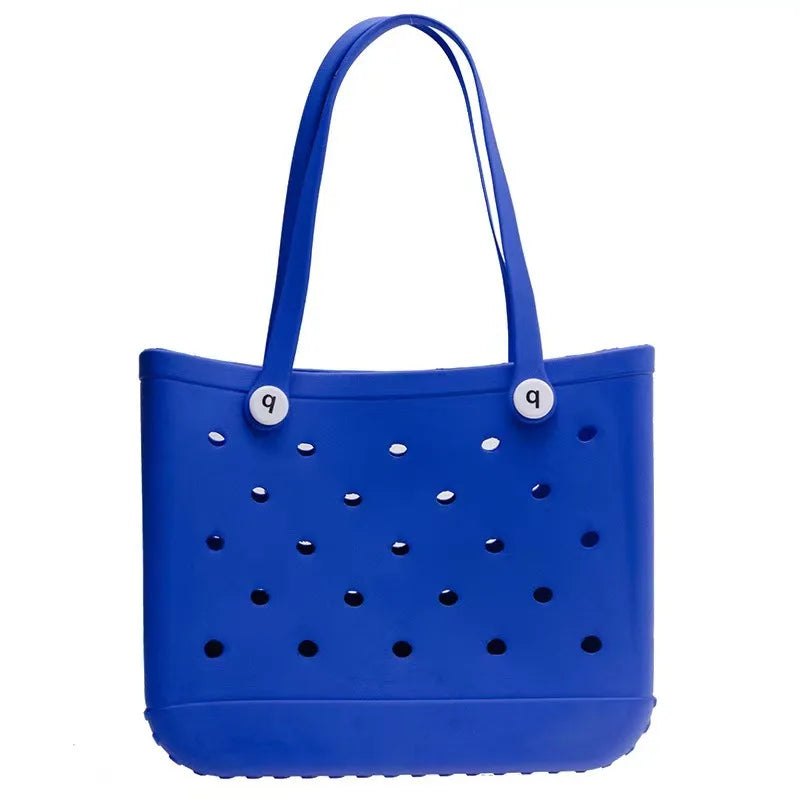 New EVA Beach Bag, EVA Hole Large Bag  Cross-border European and American Style Injection Molded Storage Handbag New Storage Bag