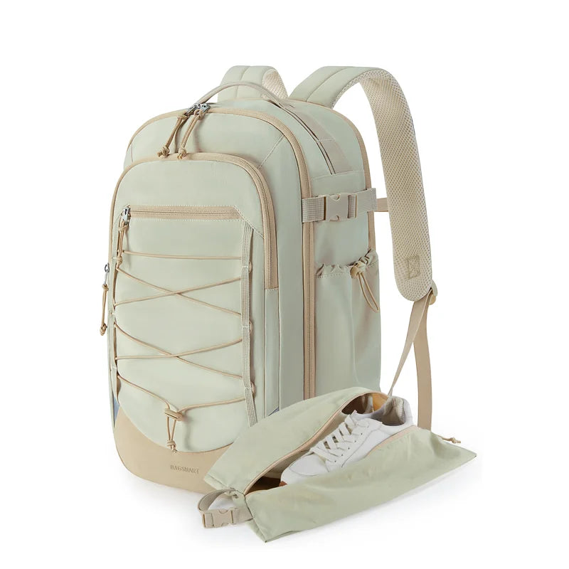 BAGSMART Carry On Travel Backpack 17.3 Inch Large Travel Backpack Carry-on Personal Item Backpack Travel Bag with Shoe Compartm