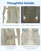 BAGSMART Carry On Travel Backpack (With Shoe Compartment)