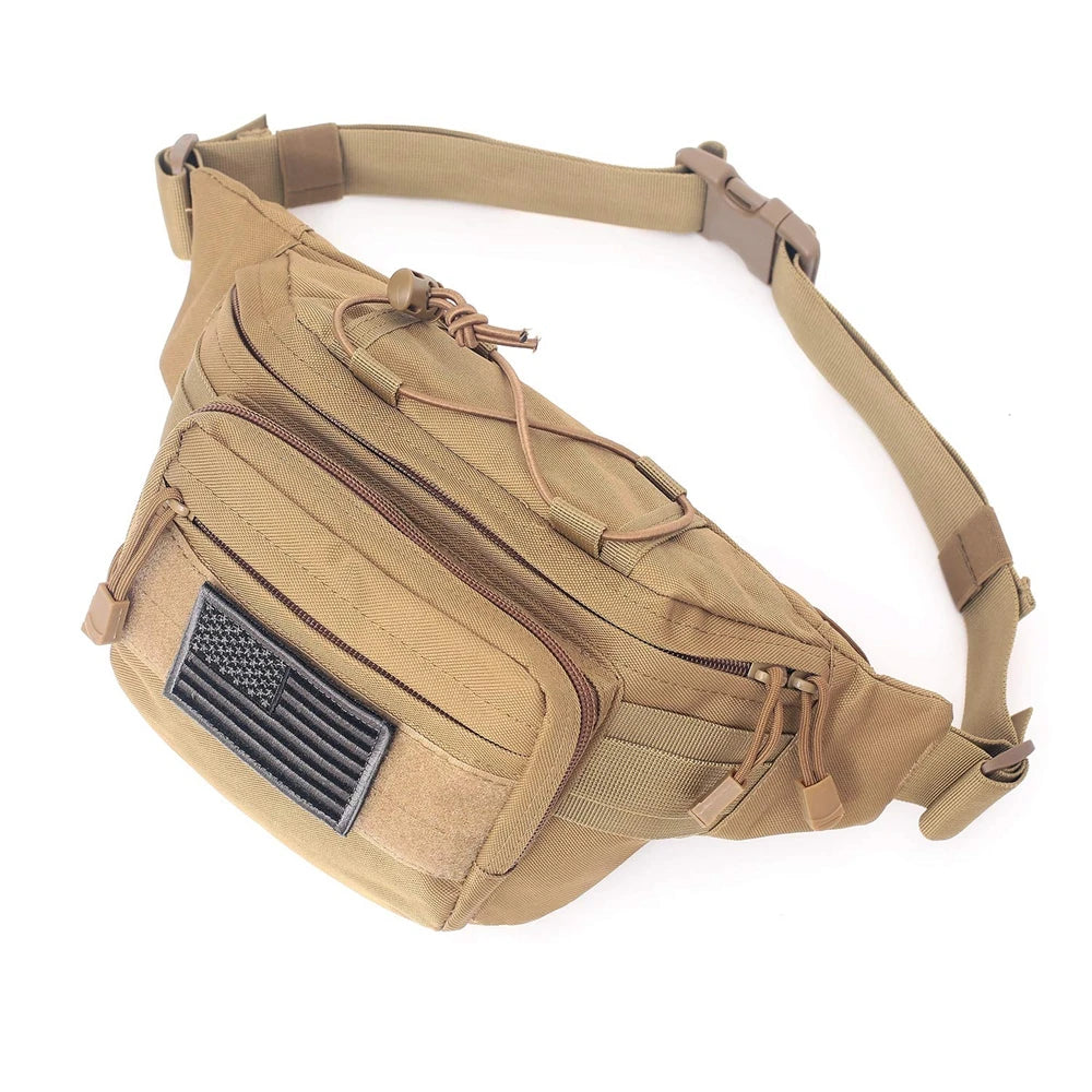 Outdoor Tactical Waist Bag 600D Nylon Oxford Outdoor EDC Fanny Pack Utility Waist Pouch Outdoor Bumbag Hunting Camping Hip Bags