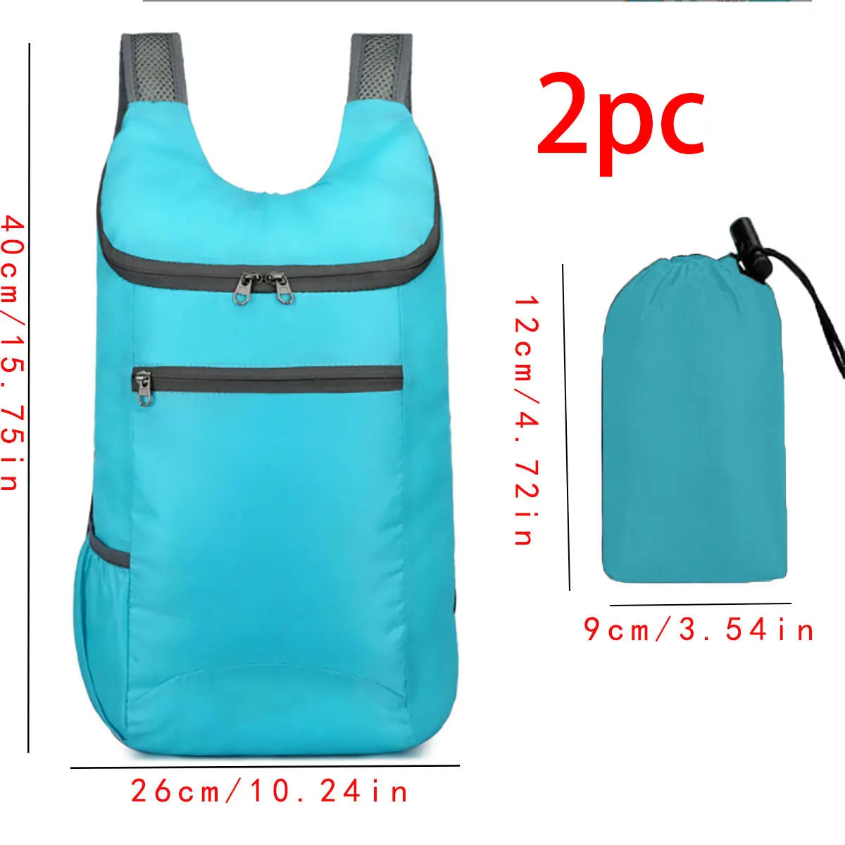 1pc Weekend Travel Bag, Foldable Waterproof Tear-resistant Lightweight Backpack, Large Capacity Travel Business Backpack, Sports