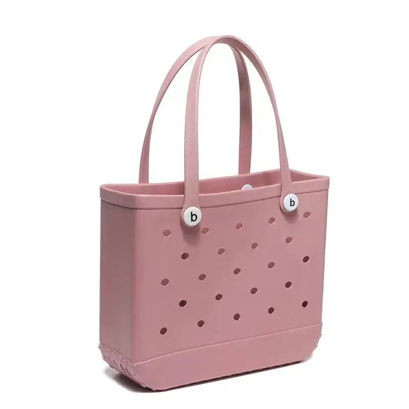 New EVA Beach Bag, EVA Hole Large Bag  Cross-border European and American Style Injection Molded Storage Handbag New Storage Bag