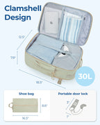 BAGSMART Carry On Travel Backpack (With Shoe Compartment)