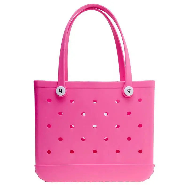 New EVA Beach Bag, EVA Hole Large Bag  Cross-border European and American Style Injection Molded Storage Handbag New Storage Bag